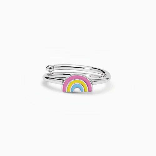 Anello Mabina Junior in Argento con Arcobaleno