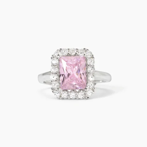 anello rosa mabina gioielli argento