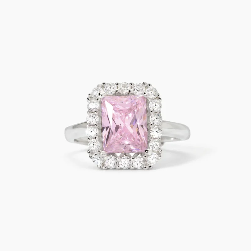 anello rosa mabina gioielli argento