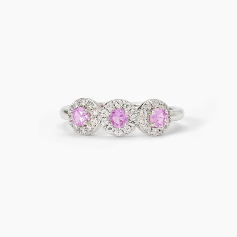 anello argento trilogy rosa mabina gioielli