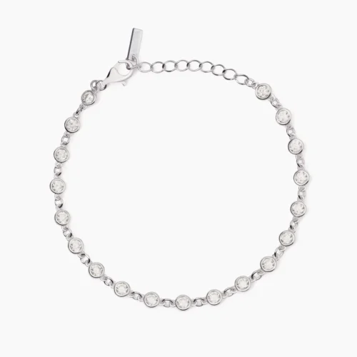 tennis argento mabina gioielli bracciale