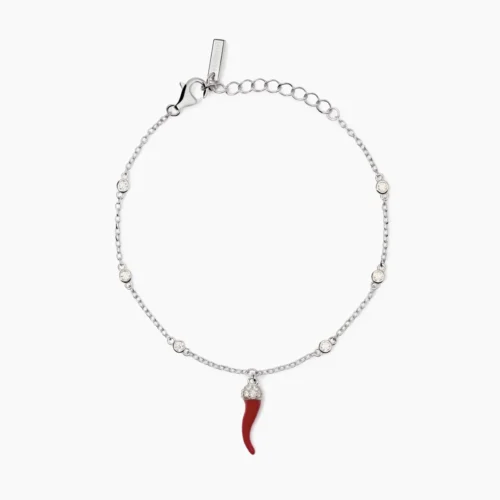 bracciale donna corno mabina argento