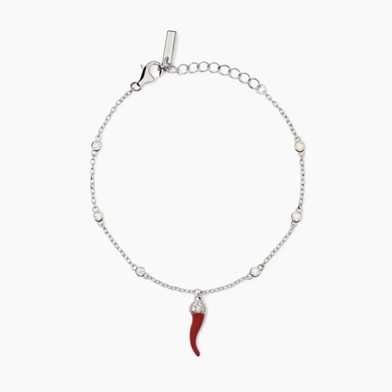 bracciale donna corno mabina argento