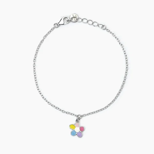 bracciale fiore argento mabina junior