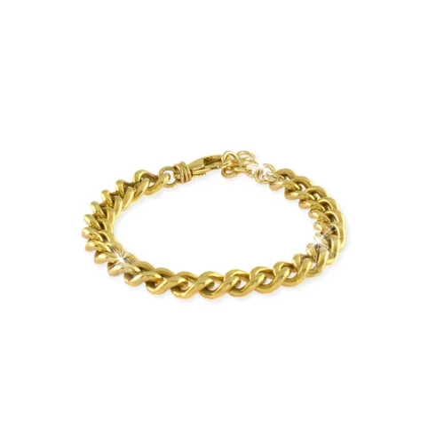 Bracciale Unoaerre in Bronzo Dorato Grumetta