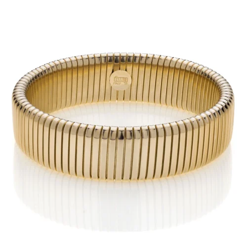 Bracciale Unoaerre in Bronzo Dorato Tubogas