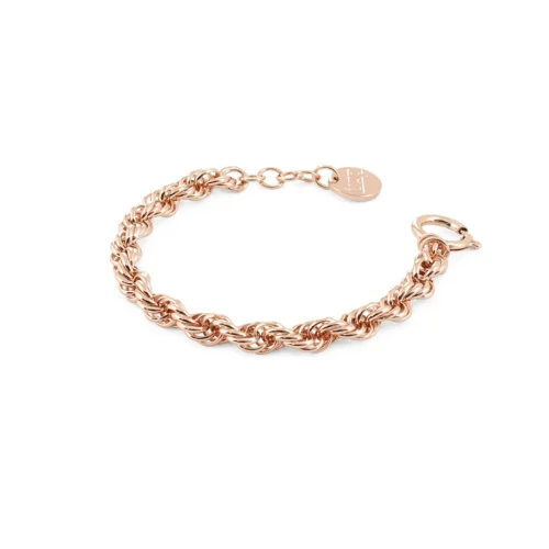 Bracciale Unoaerre in Bronzo Rosè Intrecciato