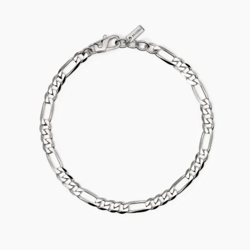 bracciale uomo argento catena grumetta mabina