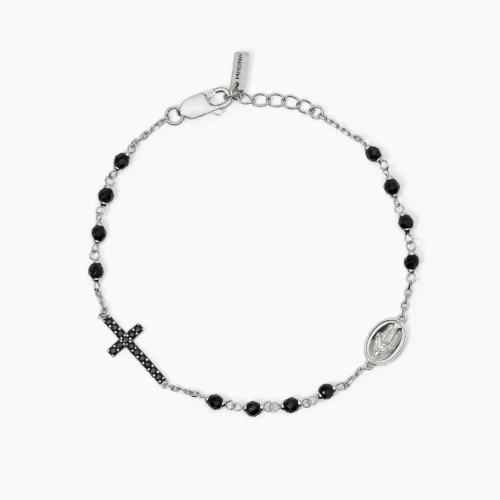 bracciale uomo rosario mabina croce