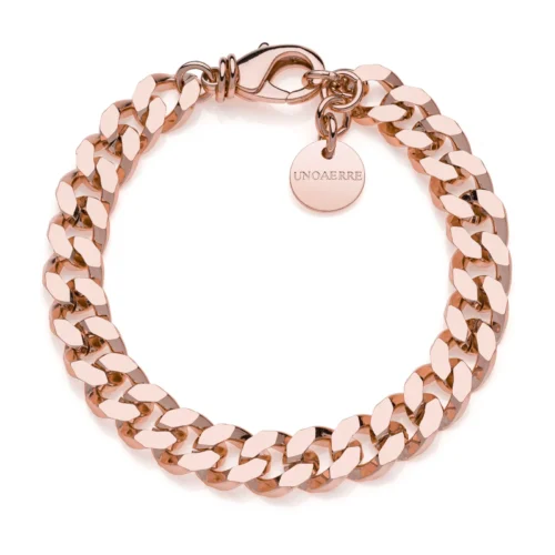 bracciale donna color oro rosa unoaerre