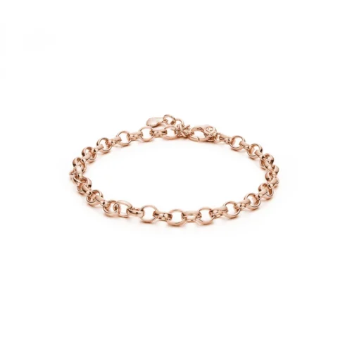 Bracciale Rosato Gioielli Storie in argento rosè per charm