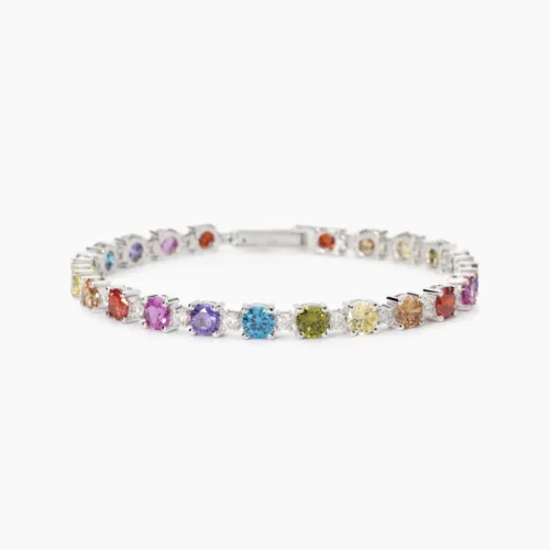 bracciale argento multicolor mabina donna