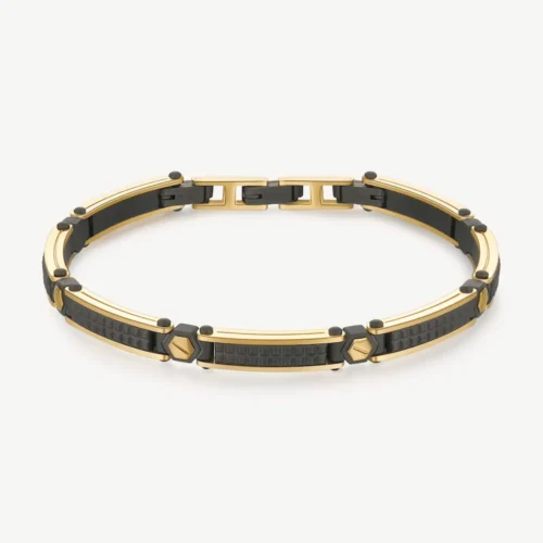 bracciale in acciaio bicolore uomo brosway