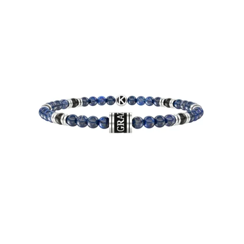 bracciale blu palline uomo papà kidult