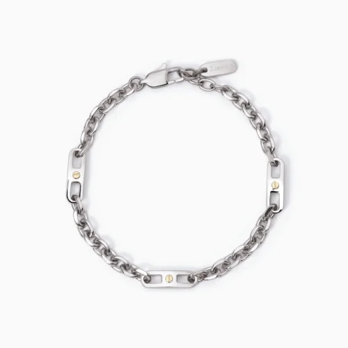 bracciale acciaio bicolore uomo 2jewels