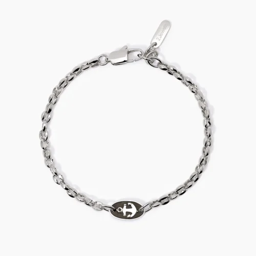 bracciale uomo acciaio con ancora 2jewels