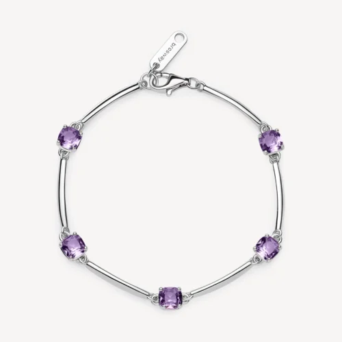 bracciale viola lilla fancy brosway in argento