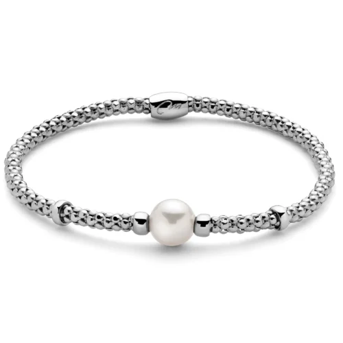 bracciale miss italia argento perle miluna