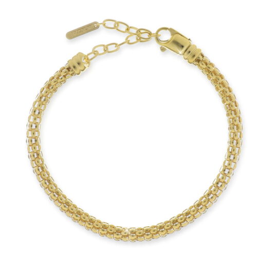 Bracciale catena fope in argento dorato UNOAERRE