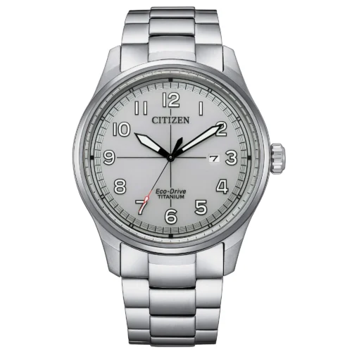 orologio uomo super titanio citizen eco drive bianco