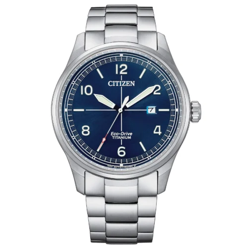 citizen uomo eco drive super titanio blu orologio