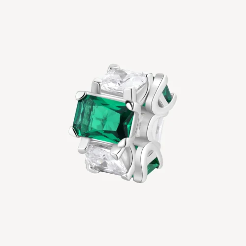 ciondolo charm verde bianco brosway fancy