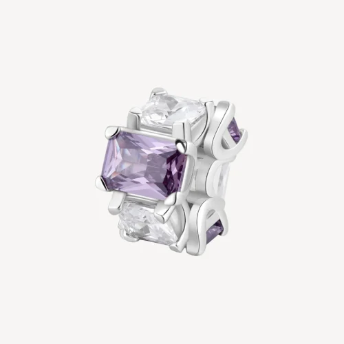 ciondolo charm viola lilla fancy brosway argento