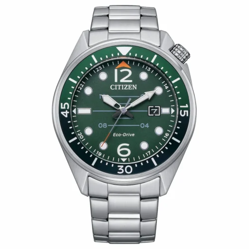 citizen eco drive seaplane uomo verde