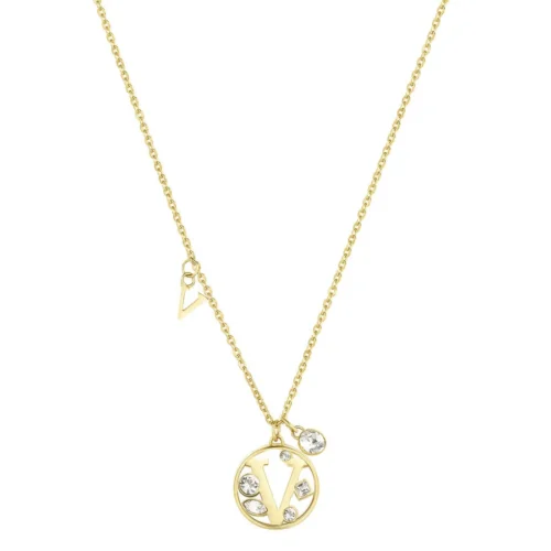 Collana Chakra Lettera V in acciaio Brosway