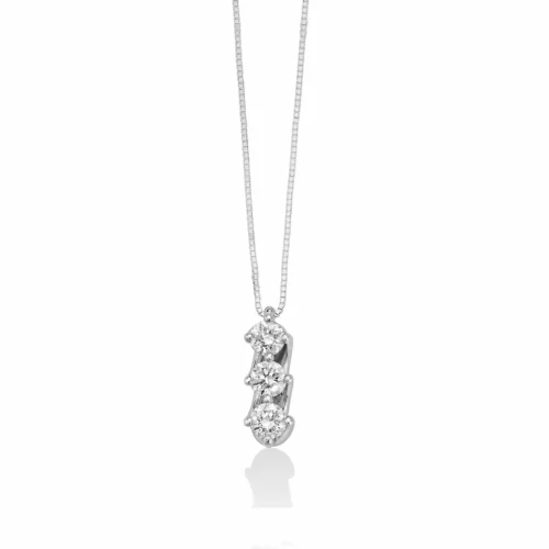 collana trilogy diamanti oro miluna gioielli donna