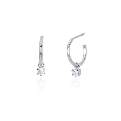 hoop in argento mabina gioielli con zirconi