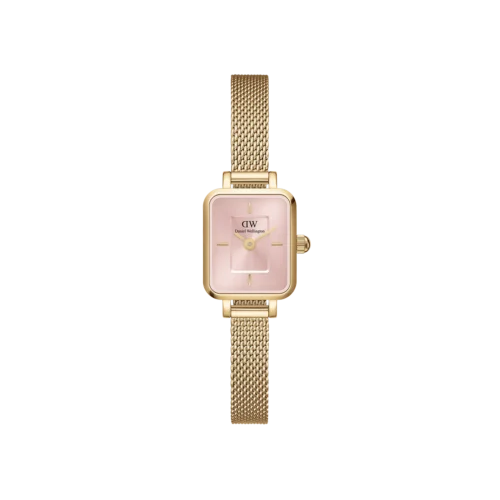 daniel wellington donna quadro piccolo rosa dorato