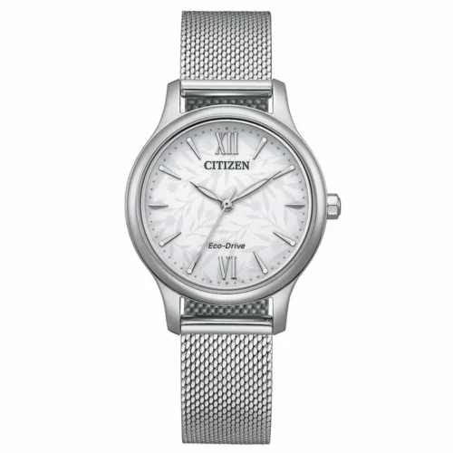 orologio donna eco drive argento maglia milano citizen