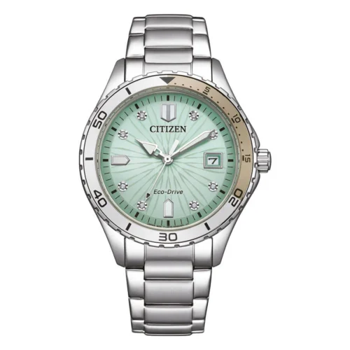 orologio donna sportivo verde citizen