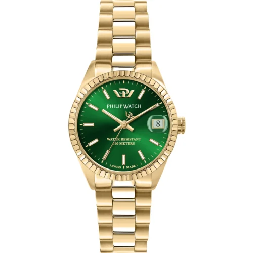 Orologio Donna Philip Watch Caribe Dorato e Verde