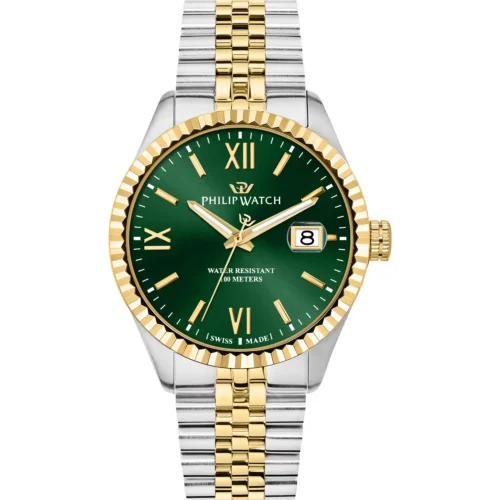 orologio bicolore uomo verde philip watch