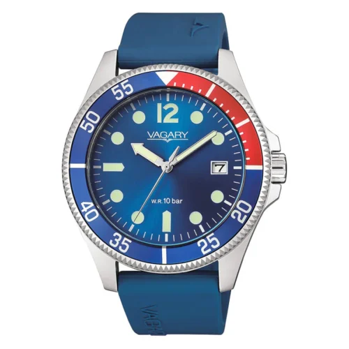 orologio caucciù blu vagary citizen blu rosso