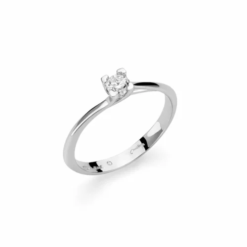 anello miluna donna solitario diamante